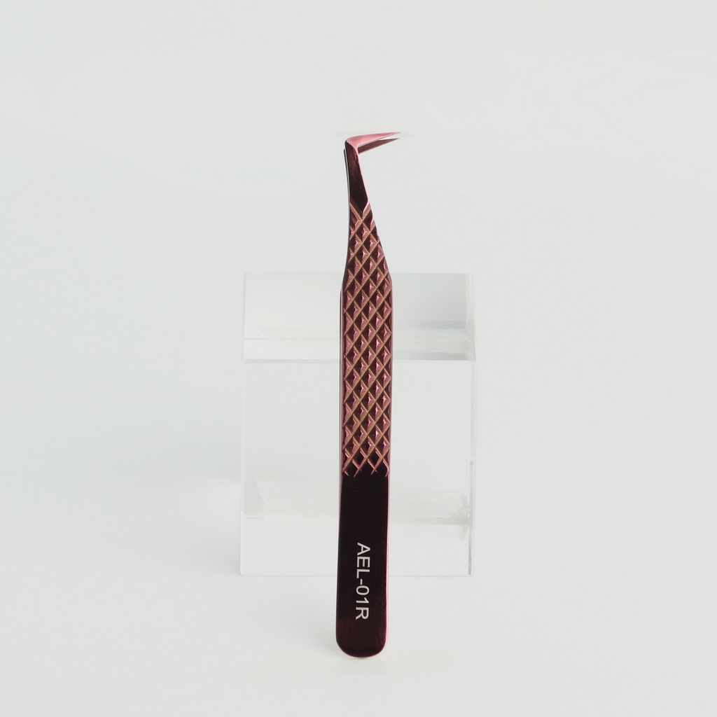 Artenlash Rose Gold Volume Lash Tweezer 90 Degree Slim Boot AEL-01R - ARTENLASH