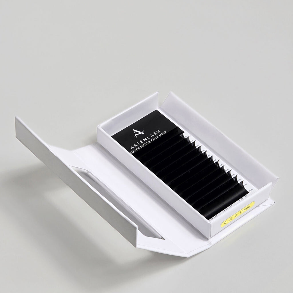 Artenlash Premium Super Matte Black Lash Extension L Curl - ARTENLASH